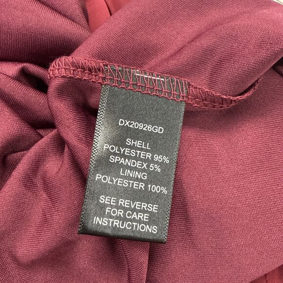 Lulus Deep Red Maxi Dress Womens Medium Open Back Prom Valentines Gala Holiday - Picture 7 of 9